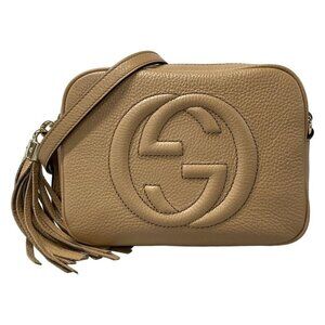 Gucci Shoulder Bag Soho Leather Small Disco Light Brown
